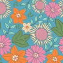 Petal Power Col.101 Retro Floral Blue - Due Nov/Dec