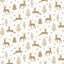 White Christmas Col 101 Reindeer White/Gold - Due May/June