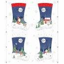 Christmas Eve Stocking Col 101 Blue/Red (90cm) - Due May/June