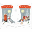 Large Wintermoon Stocking Col 101 Grey/Red (90cm) - Due May/June